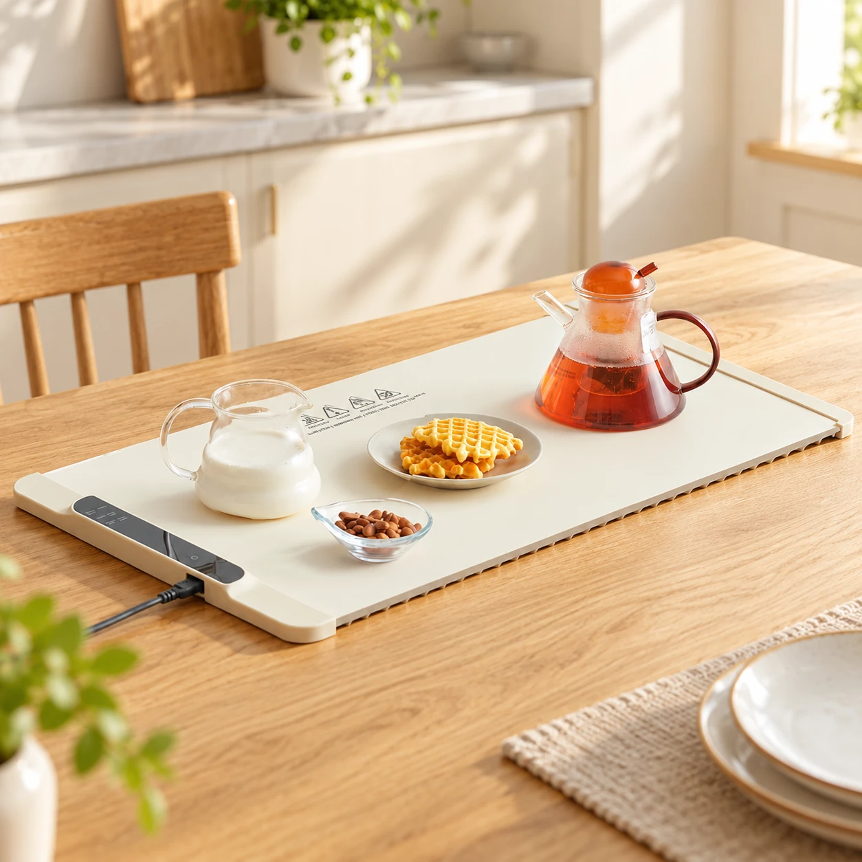 Slim-panel warming mat