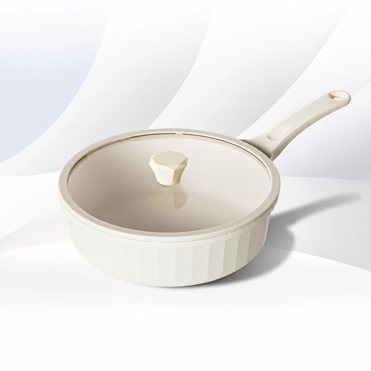 Fluted deep pan