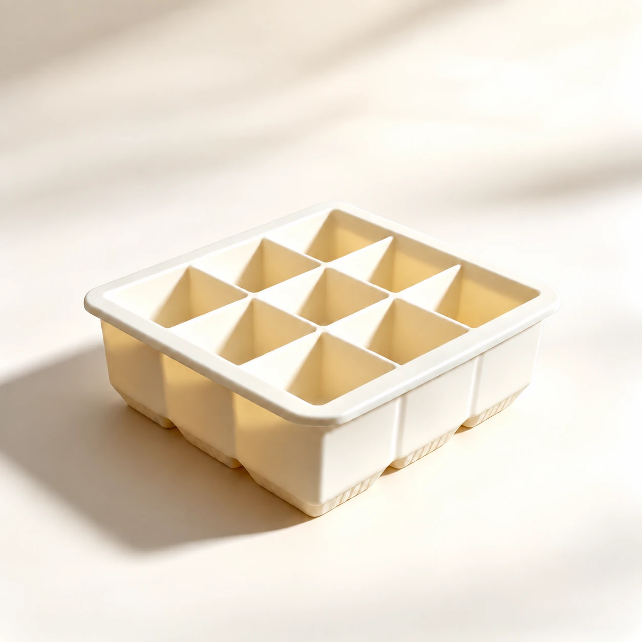 Nine-cavity ivory ice tray