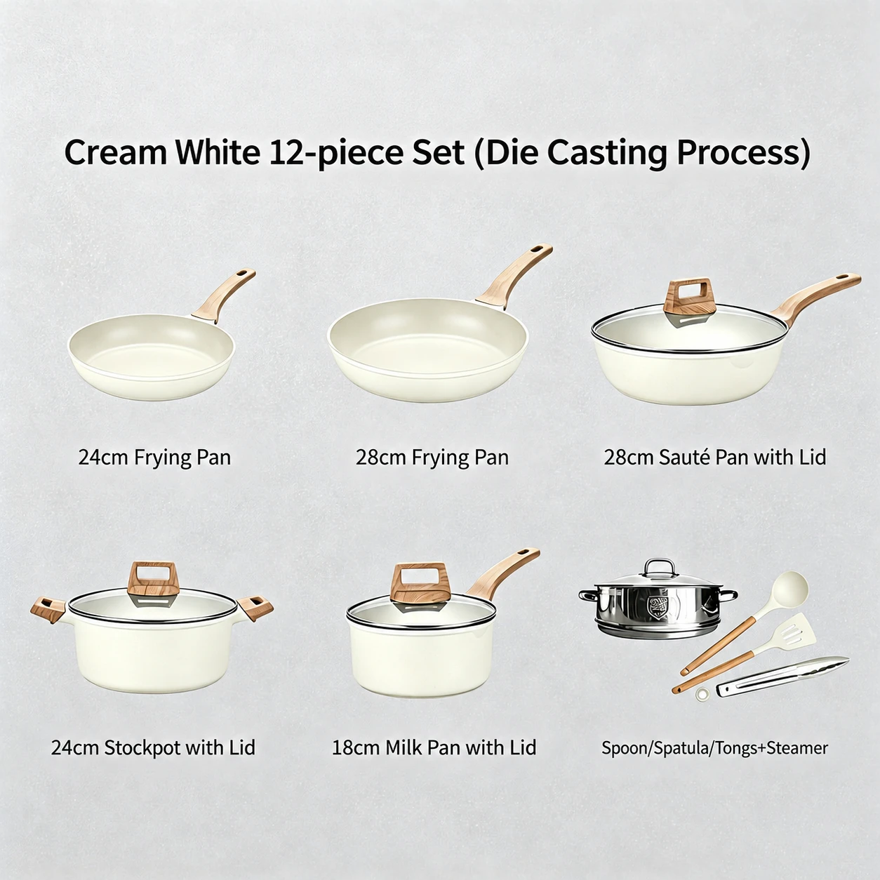 Ivory · 12-piece set