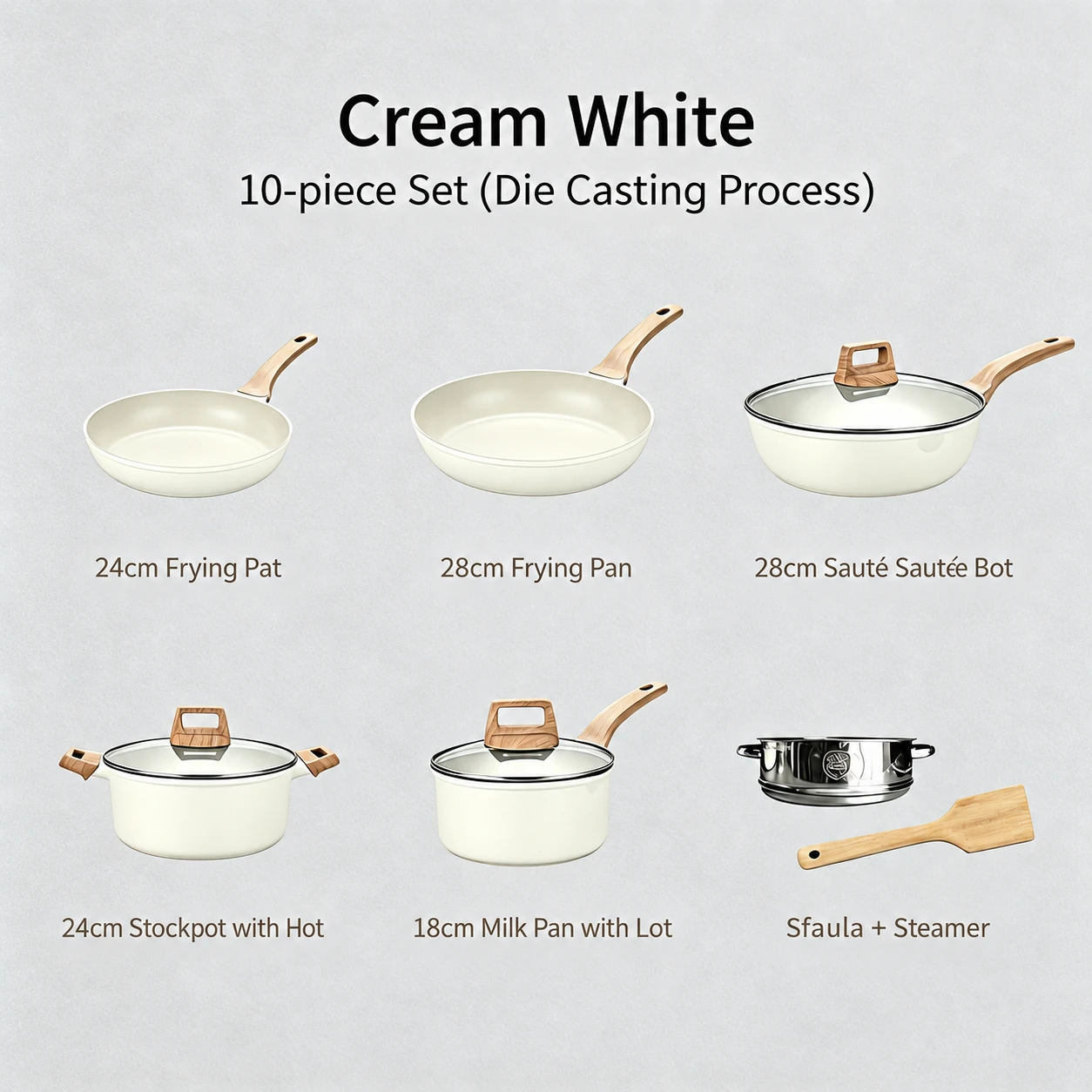 Ivory · 10-piece set