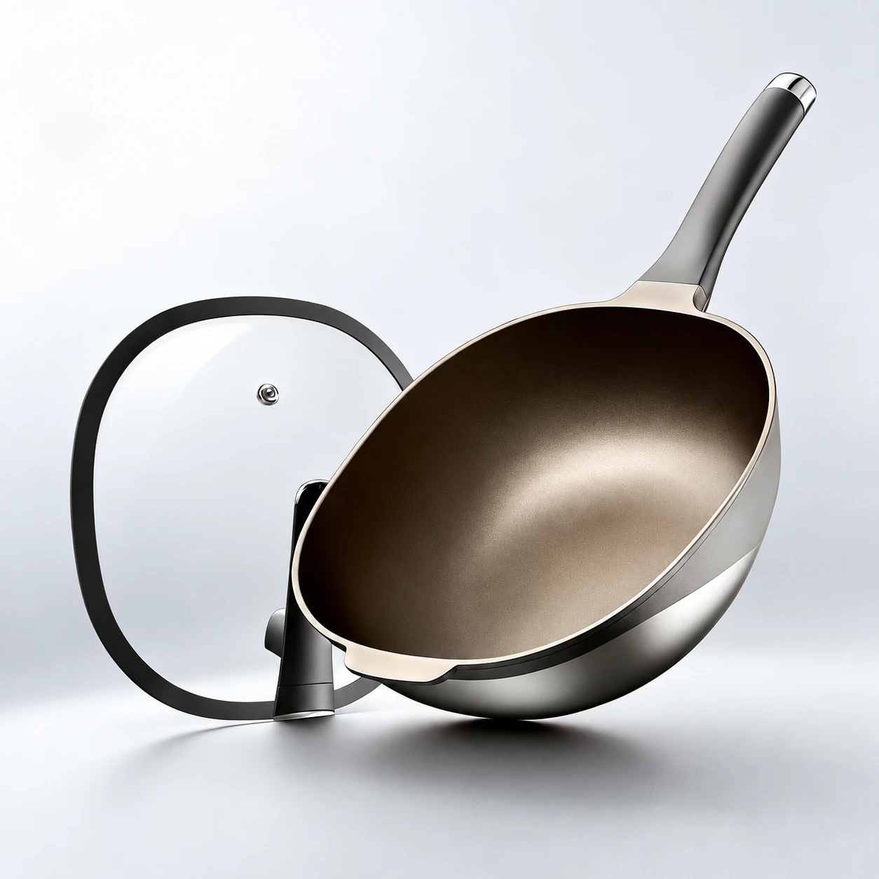 Square pan and glass lid