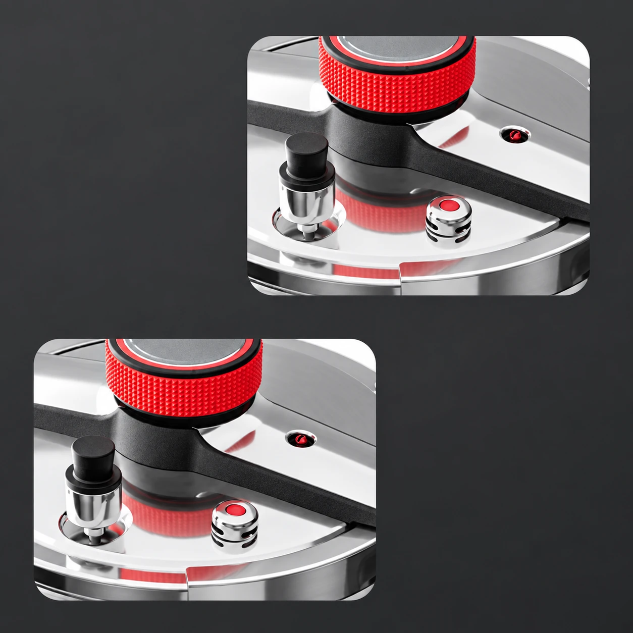 Pressure-cooker locking mechanism details
