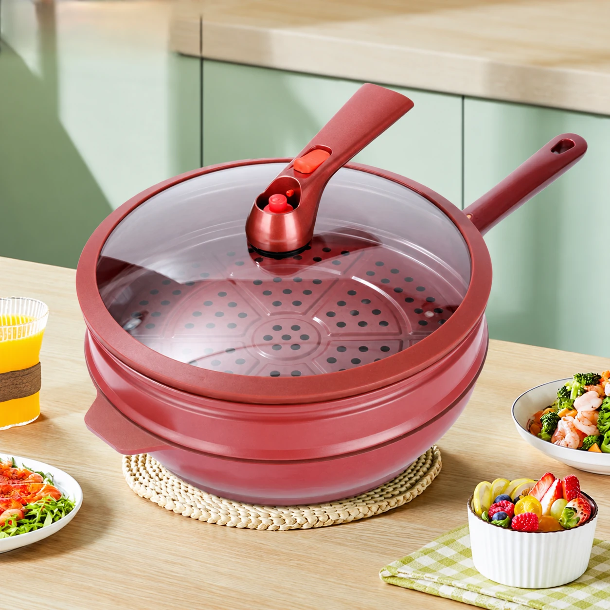 Add a steaming layer.