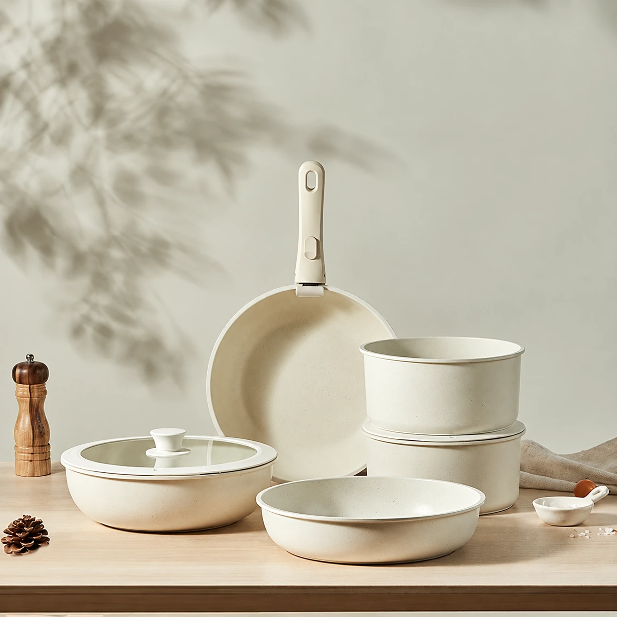 Ivory detachable cookware