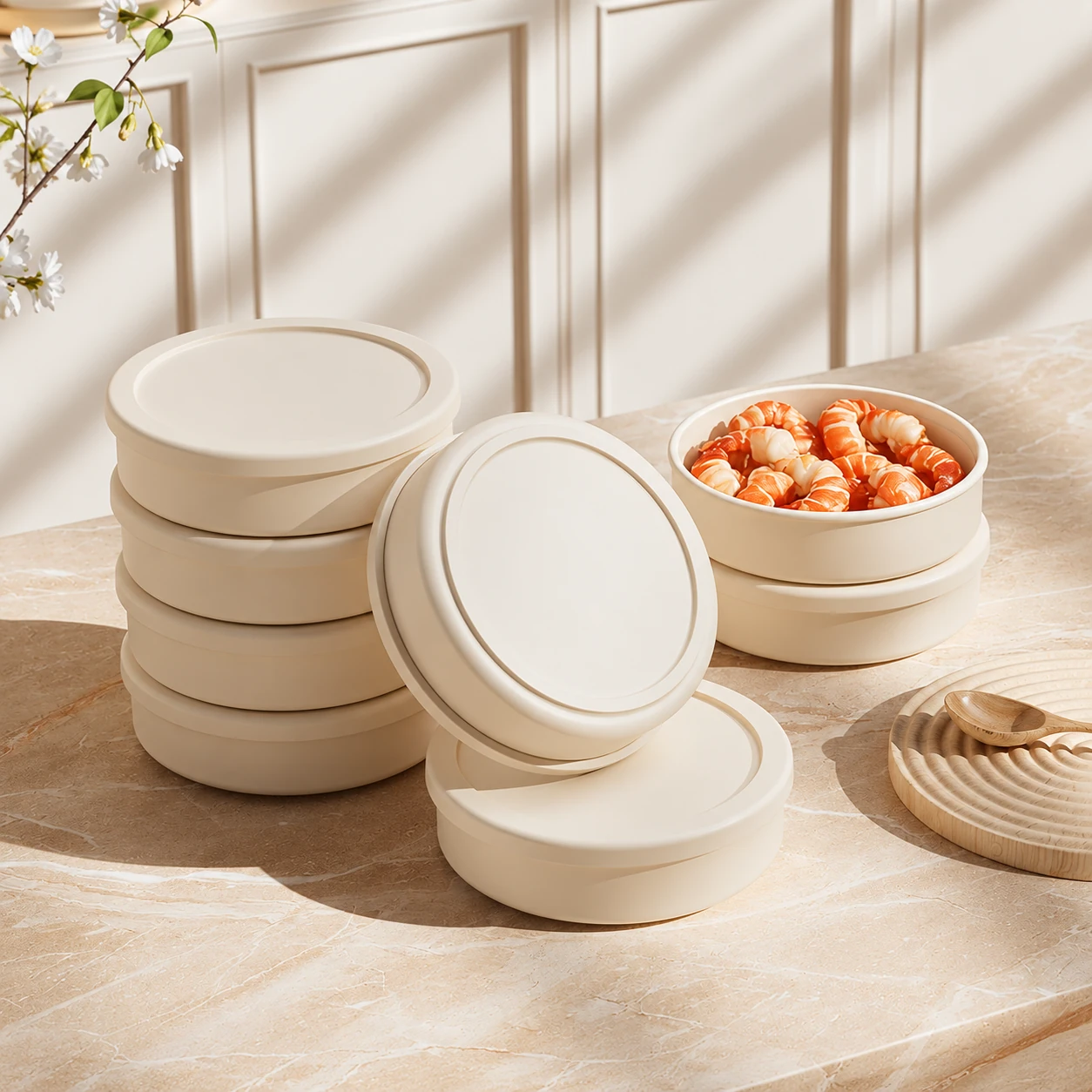 Burger portion containers