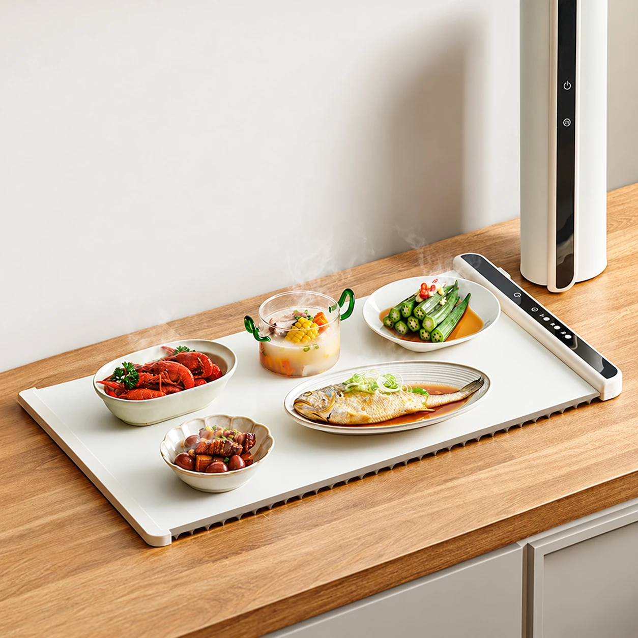 Dual-clip warming mat